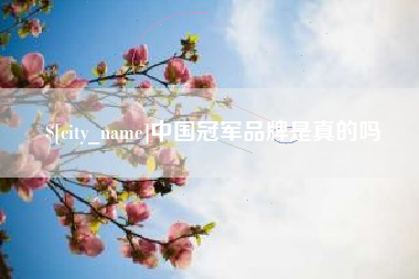 榆林中国冠军品牌是真的吗