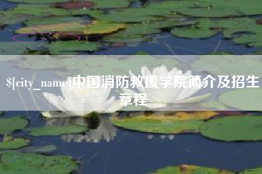 榆林中国消防救援学院简介及招生章程