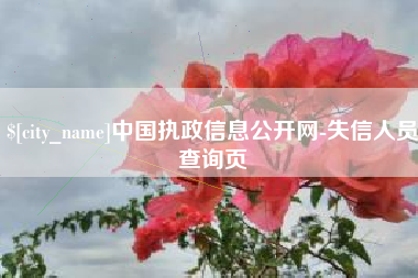 榆林中国执政信息公开网-失信人员查询页
