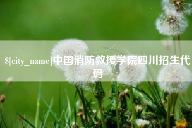 榆林中国消防救援学院四川招生代码