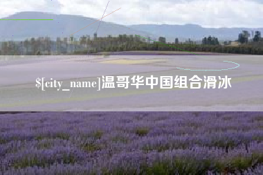 榆林温哥华中国组合滑冰