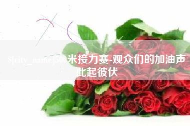 榆林500米接力赛-观众们的加油声此起彼伏