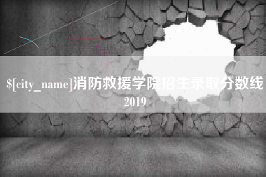 榆林消防救援学院招生录取分数线2019
