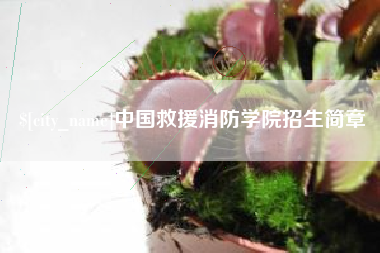 榆林中国救援消防学院招生简章