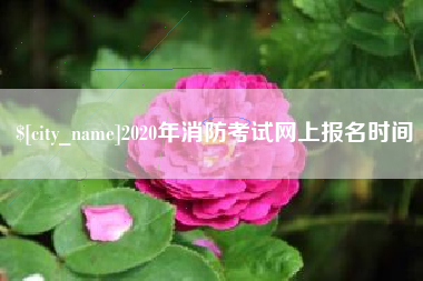 榆林2020年消防考试网上报名时间