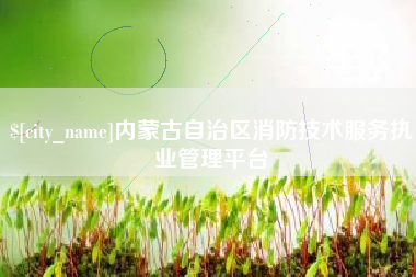 榆林内蒙古自治区消防技术服务执业管理平台
