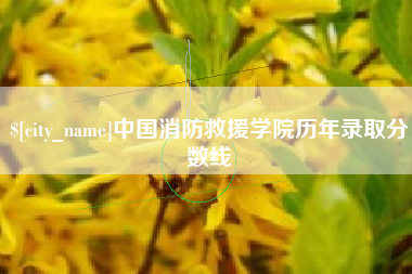 榆林中国消防救援学院历年录取分数线