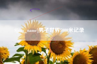 榆林男子世界5000米记录