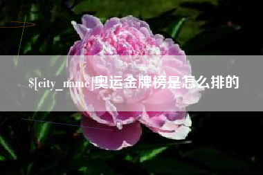 榆林奥运金牌榜是怎么排的