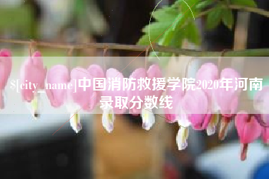 榆林中国消防救援学院2020年河南录取分数线