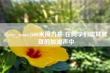 榆林600米接力赛-在同学们震耳欲聋的加油声中