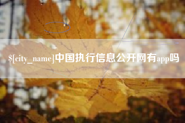 榆林中国执行信息公开网有app吗