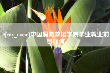 榆林中国消防救援学院毕业就业前景如何