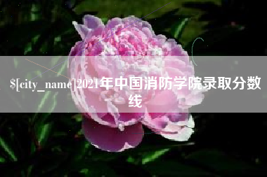 榆林2021年中国消防学院录取分数线