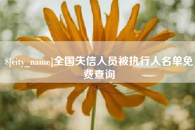 榆林全国失信人员被执行人名单免费查询