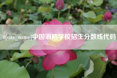 榆林中国消防学校招生分数线代码
