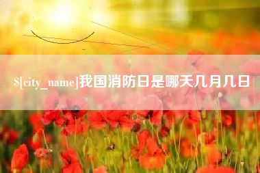 榆林我国消防日是哪天几月几日