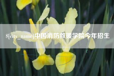 榆林中国消防救援学院今年招生
