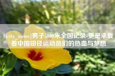 榆林男子5000米全国记录-更是承载着中国田径运动员们的热血与梦想