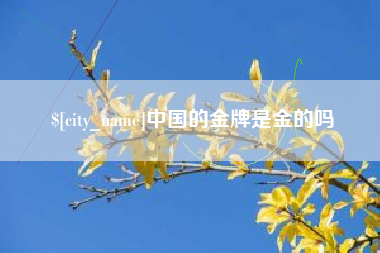 榆林中国的金牌是金的吗