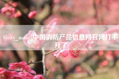榆林中国消防产品信息网官网打不开了