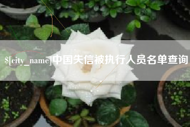 榆林中国失信被执行人员名单查询