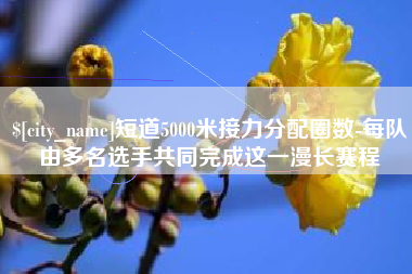 榆林短道5000米接力分配圈数-每队由多名选手共同完成这一漫长赛程