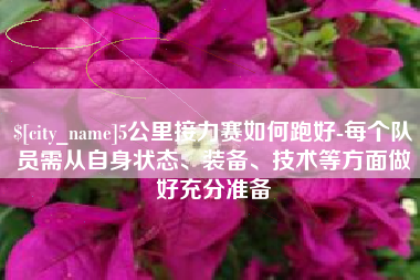 榆林5公里接力赛如何跑好-每个队员需从自身状态、装备、技术等方面做好充分准备