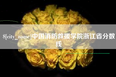 榆林中国消防救援学院浙江省分数线
