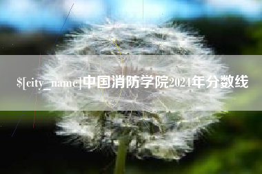 榆林中国消防学院2024年分数线