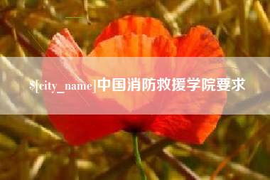榆林中国消防救援学院要求