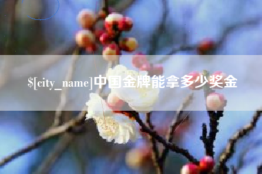 榆林中国金牌能拿多少奖金