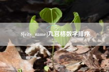 榆林九宫格数字排序