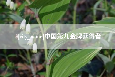 榆林中国第九金牌获得者