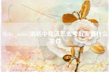榆林消防中控证怎么考取需要什么条件