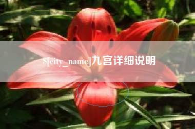 榆林九宫详细说明