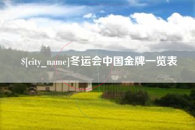 榆林冬运会中国金牌一览表