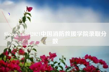 榆林2021中国消防救援学院录取分数