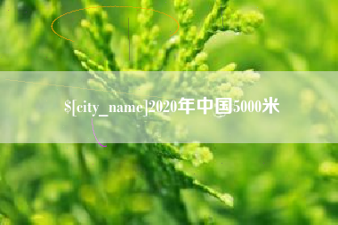 榆林2020年中国5000米